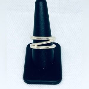 Tiffany & Co. Le Circle zig-zag sterling silver ring, size 9